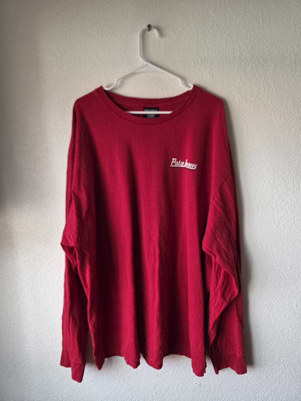Polo by Ralph Lauren Bright Red Crewneck Long Sleeve Tee